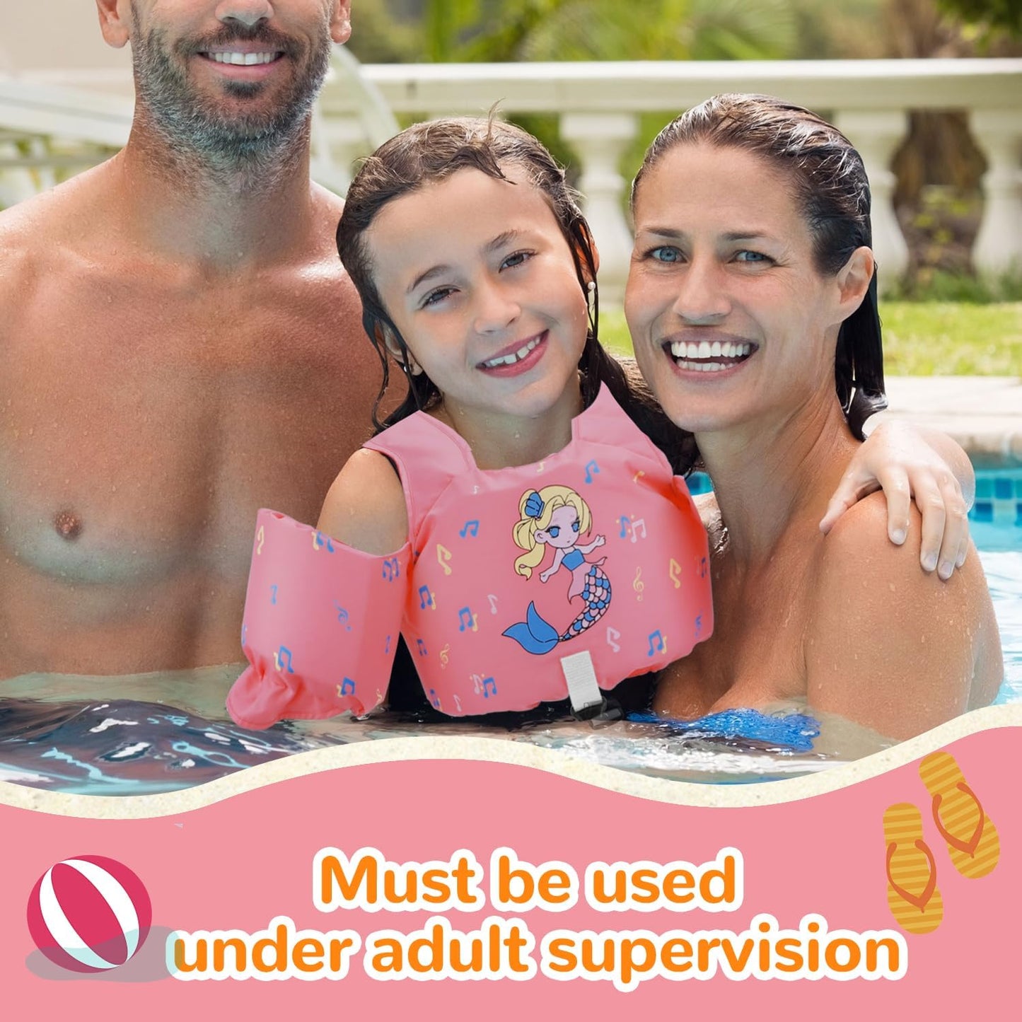 Toddler Swim Vest for 33-55 lbs Boys & Girls