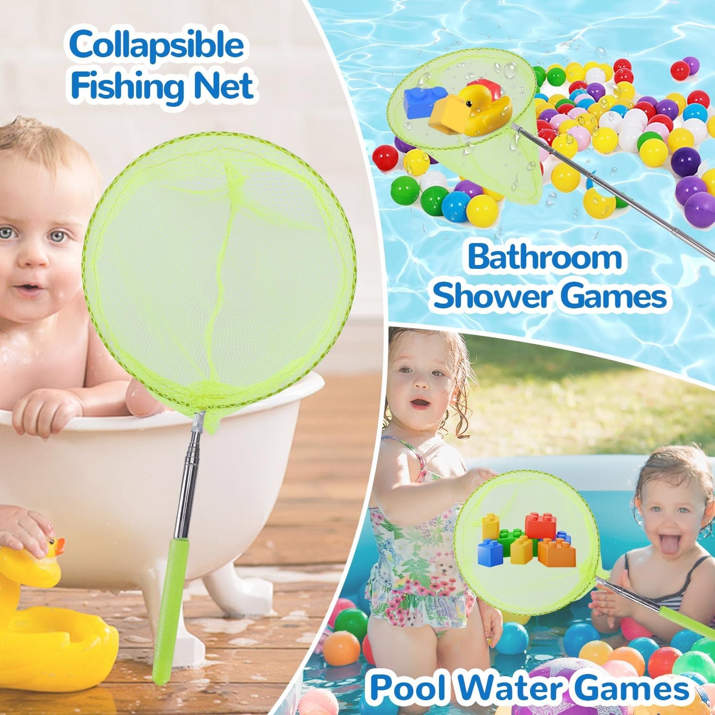 Mesh Bath Toy Organizer & Scoop Set